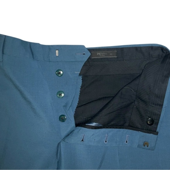 Prada Men’s Teal Dress Pants Size 52